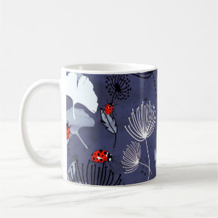 Löwenzahn Ginkgo: Abstrakte Handzeichnung Kaffeetasse