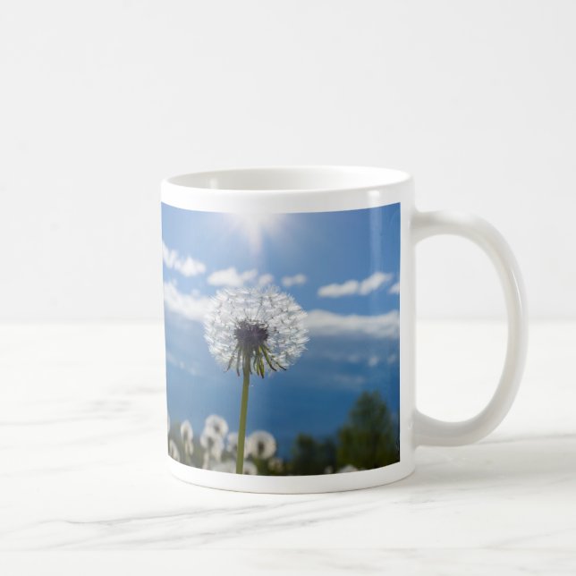 Löwenzahn im Licht Kaffeetasse (Rechts)