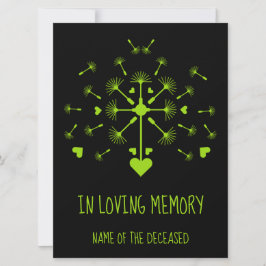 Löwenzahn im Wind in der Erinnerung Karte