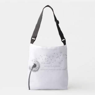 Löwenzahn-Inspirationsdruck Crossbody-Tasche Tragetaschen Mit Langen Trägern