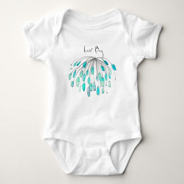 Löwenzahn-Liebe-Wanze Onsie Baby Strampler (Vorderseite)