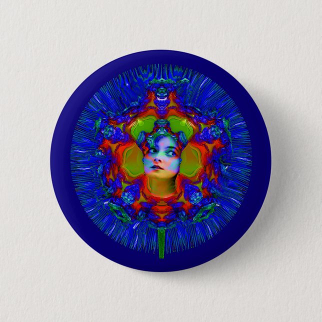 Löwenzahn-Mensch Button (Vorderseite)
