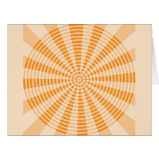 Löwenzahn, Oranges Spiral, Boho-Abstrakte Kunst