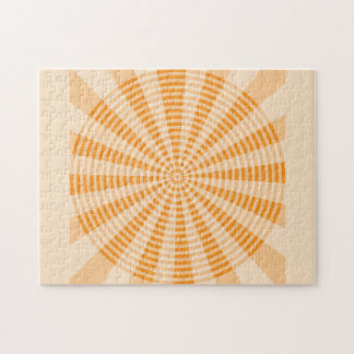 Löwenzahn, Oranges Spiral, Boho-Abstrakte Kunst
