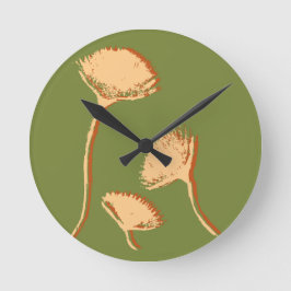 Löwenzahn Pop Runde Wanduhr