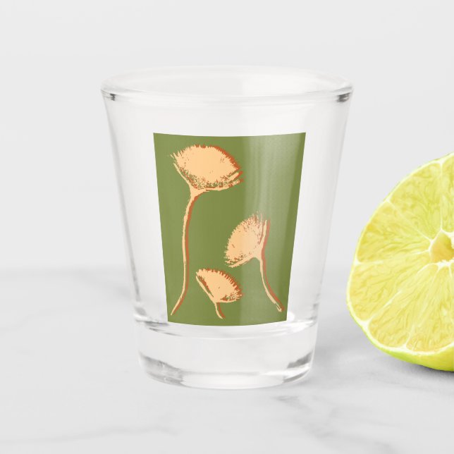 Löwenzahn Pop Schnapsglas (Vorderseite)