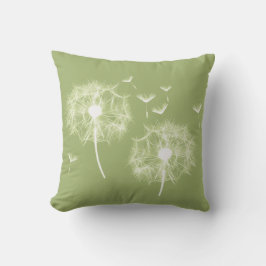 Löwenzahn Pusteblume - grün |  Kissen