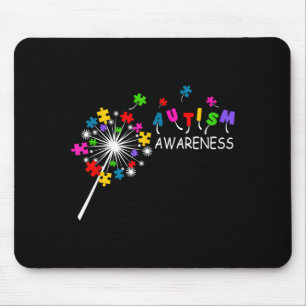 Löwenzahn-Puzzleteil Autismus-Bewusstsein Kinder M Mousepad