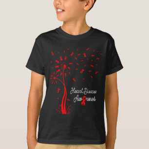 Löwenzahn & rote Bänder fliegen aus Herzkrankheit T-Shirt