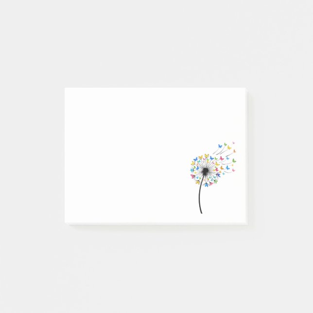 Löwenzahn Schmetterlingsblüte Post-it Klebezettel (Vorderseite)