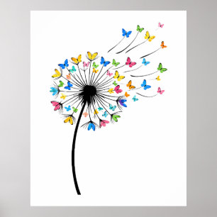 Löwenzahn Schmetterlingsblüte Poster