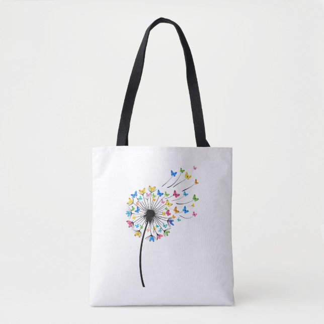 Löwenzahn Schmetterlingsblüte Tasche (Vorderseite)