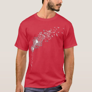 Löwenzahn Vögel Blumen Liebhaber Mach einen Wunsch T-Shirt