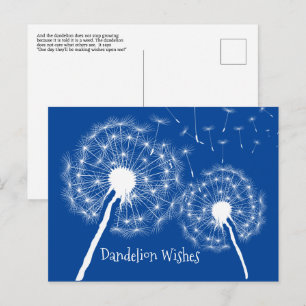 Löwenzahn-Wünsche Design Postkarte