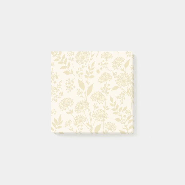 Löwenzahnwiese Goldenes Weizen - Neutral Post-it Klebezettel (Vorderseite)