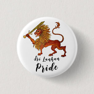 Löwenzettel in Sri Lanka Button