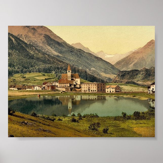 Lower Engadine, Tarasp, Fontana, Grisons, Switzerl Poster (Vorne)