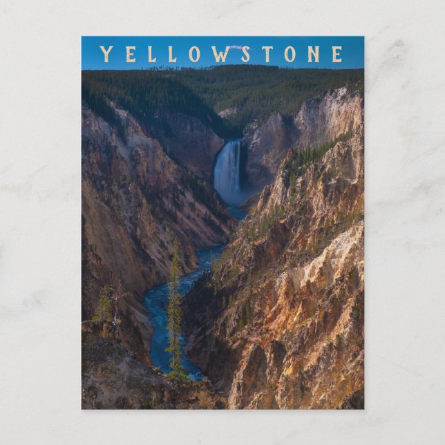 Lower Falls Grand Canyon des Yellowstone Postkarte (Vorderseite)