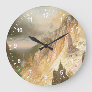 Lower Falls, Grand Canyon of the Yellowstone Große Wanduhr