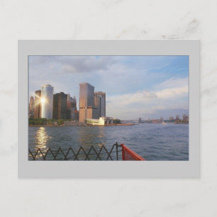 'Lower Manhattan at Sunset' Postcard Postkarte