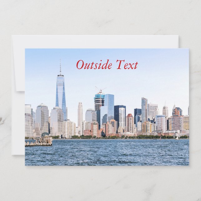 Lower Manhattan Color Sketch Einladung (Vorderseite)