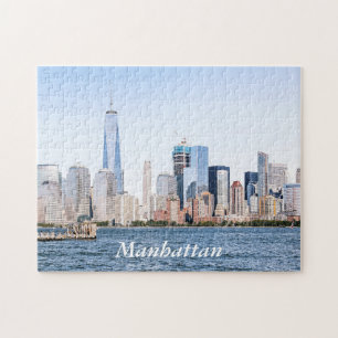 Lower Manhattan-Farbskizze-Puzzlespiel