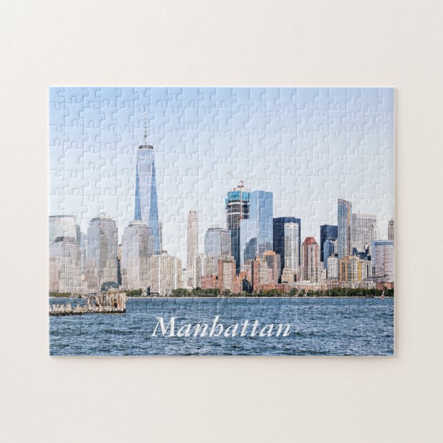 Lower Manhattan-Farbskizze-Puzzlespiel (Horizontal)