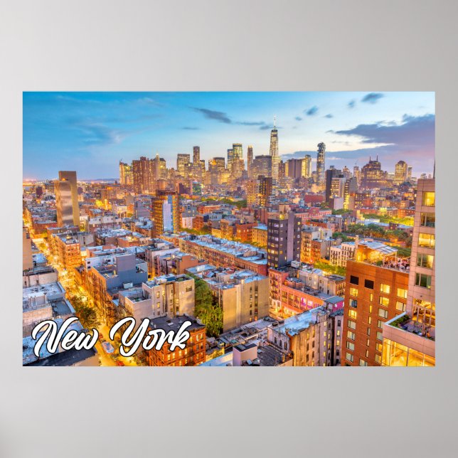 Lower Manhattan, New York, Vereinigte Staaten Poster (Vorne)