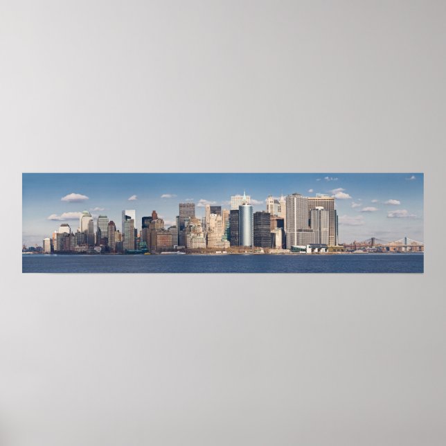 Lower Manhattan Skyline Panoramic 2006 Print Poster (Vorne)