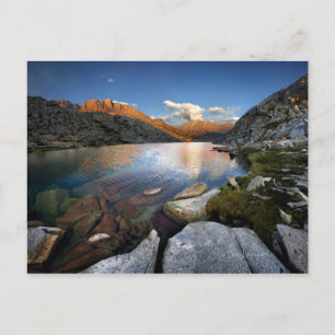 Lower Palisade Lake Sunset - John Muir Trail Postkarte