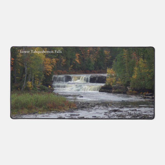 Lower Tahquamenon Falls desk mat Schreibtischunterlage (Vorderseite)