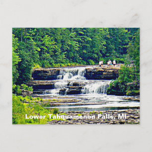 Lower Tahquamenon Falls State Park, Michigan Postkarte