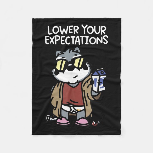 Lower Your Expectations  Fleecedecke (Vorderseite)