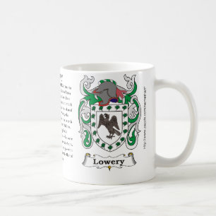 Lowery, der Ursprung, Bedeutung und das Wappen Kaffeetasse