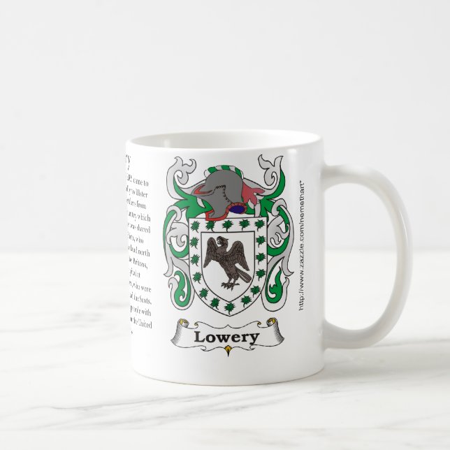 Lowery, der Ursprung, Bedeutung und das Wappen Kaffeetasse (Rechts)
