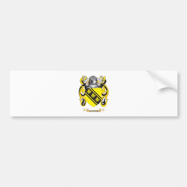Lowes Wappen (Familienwappen) Autoaufkleber (Vorne)