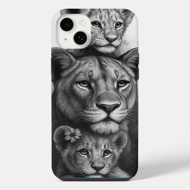 Löwin & Junge iPhone 14 Plus Hülle (Rückseite)