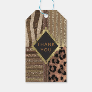 Löwin Safari Chic Dschungel Glamour Modern Favour Geschenkanhänger