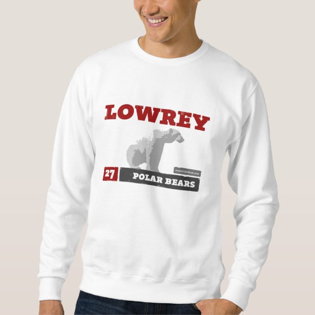 Lowrey Eisbär-Erwachsen-Sweatshirt Sweatshirt (Vorderseite)
