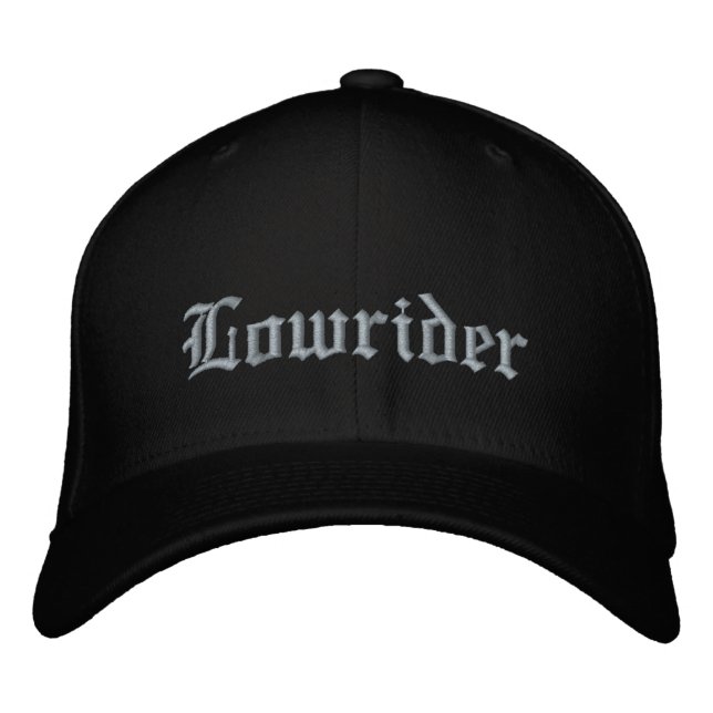 Lowrider Alte Schule Low Rider Reitkultur Bestickte Baseballkappe (Vorderseite)