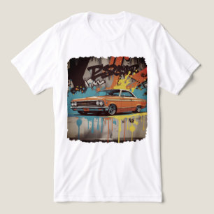 Lowrider aus den 1960er Jahren in Graffiti-Feuer-W Tri-Blend Shirt