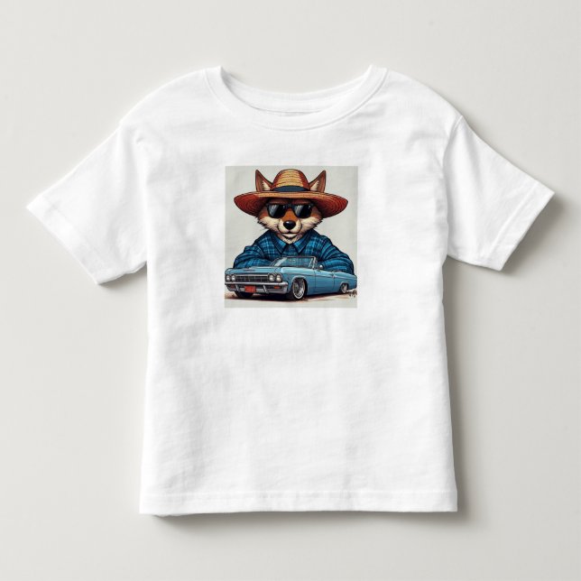Lowrider Fuchs Kleinkind T-shirt (Vorderseite)