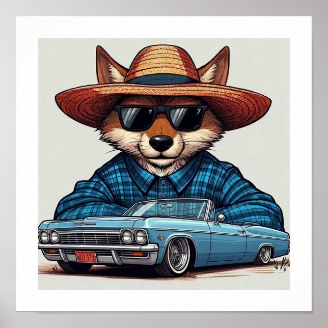 Lowrider Fuchs Poster (Vorne)