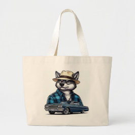 Lowrider Wolf Jumbo Stoffbeutel