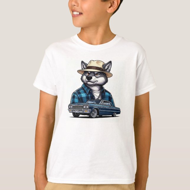 Lowrider Wolf T-Shirt (Vorderseite)