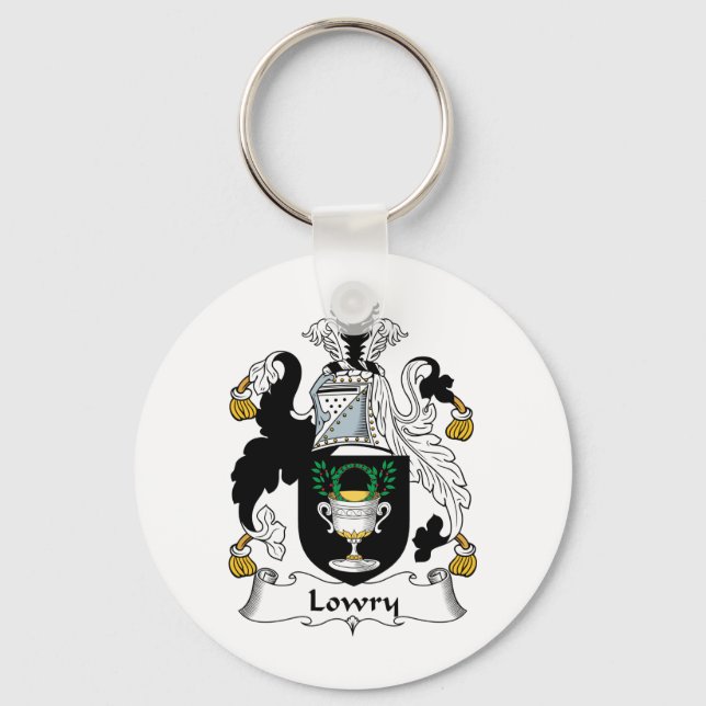 Lowry Familienwappen Schlüsselanhänger (Vorderseite)