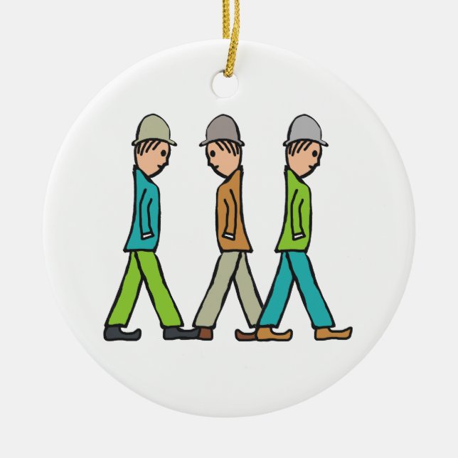Lowry Matchstick Men Keramik Ornament (Vorne)