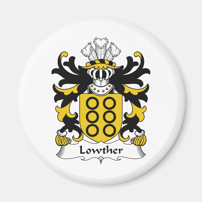 Lowther Familienwappen Magnet (Vorne)