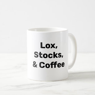LOX, BESTÄNDE UND KAFFEE. ALLES BAGEL KAFFEETASSE