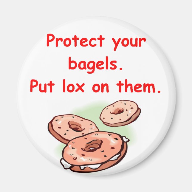 Lox und Bagels Magnet (Vorne)